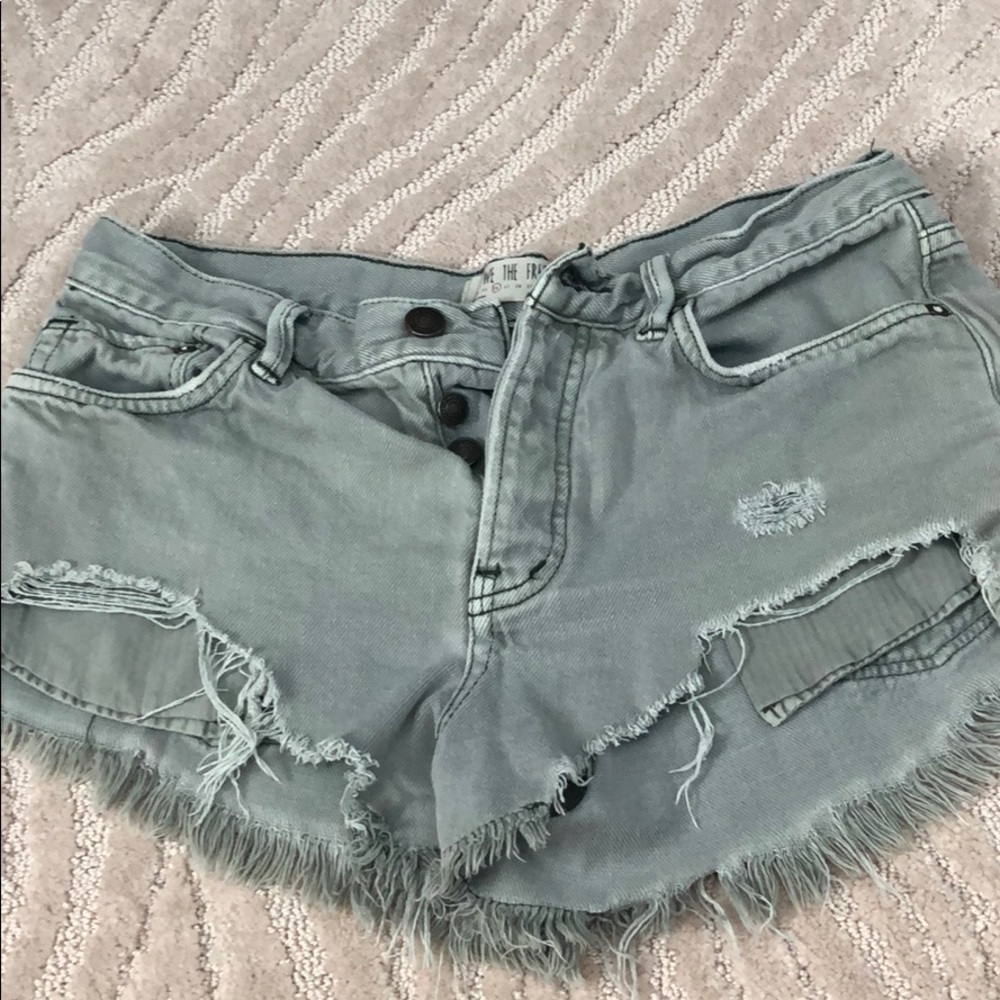 Free People Jean Shorts